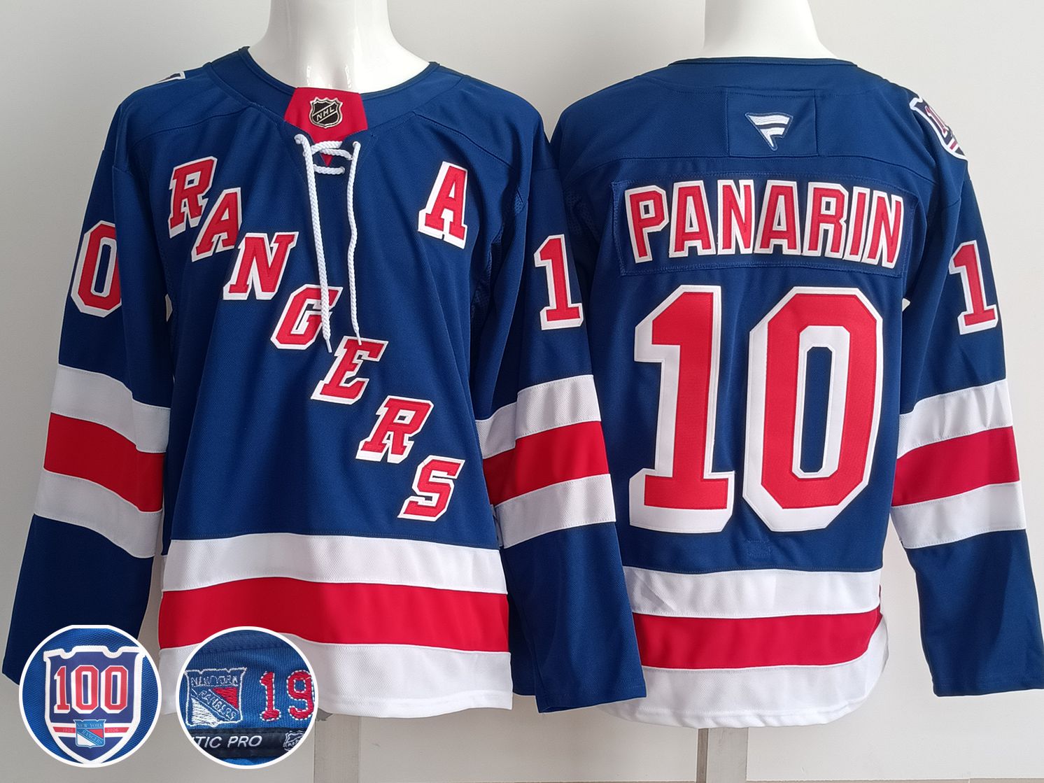 Men New York Rangers #10 Panarin Blue 2025 Fanatics Home Premium NHL Jersey